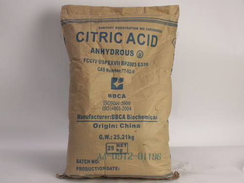 Acid Citric - Hóa Chất Phong Vân - Công Ty Cổ Phần Hóa Chất Và Thiết Bị Phong Vân